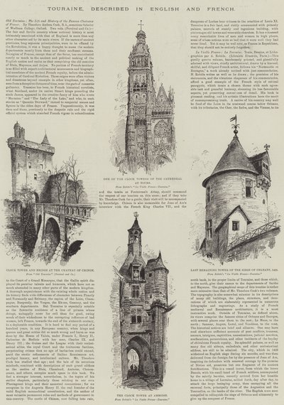 Touraine, descritto in inglese e francese da Albert Robida